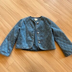 Kate spade x target quilted denim jacket